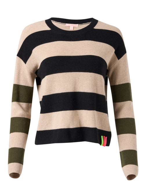 Product image - Lisa Todd - Beige Multi Stripe Cotton Sweater