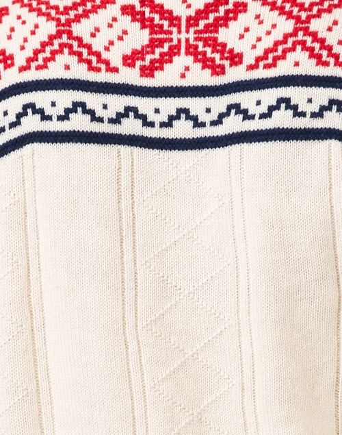 Fabric image - Jumper 1234 - Ivory Multi Cashmere Wool Sweater