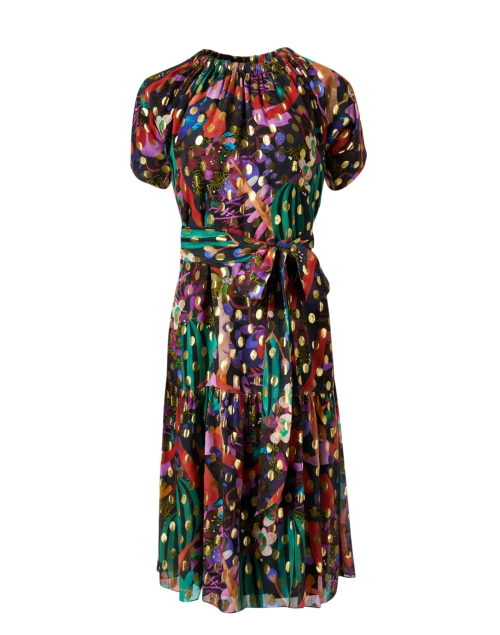 Product image - Soler - Sophie Black Multi Print Silk Georgette Dress 