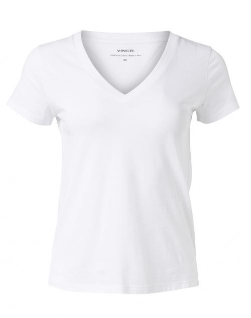 Product image - Vince - White Essential V-Neck Tee
