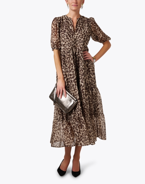 Jordana Cheetah Print Tiered Dress