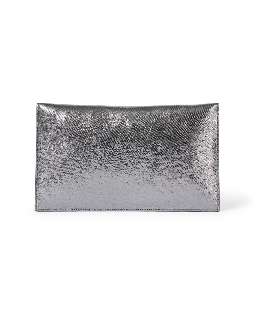 Back image - DeMellier - London Silver Embossed Leather Clutch