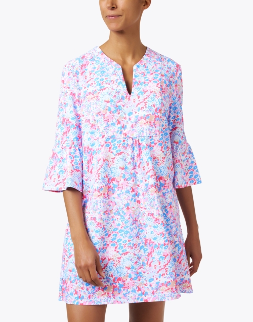 Front image - Jude Connally - Kerry Multi Abstract Print Dress