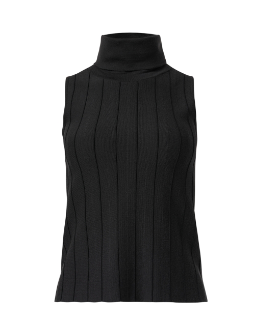 Product image - TSE Cashmere - Charcoal Grey Ribbed Turtleneck Top