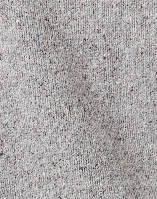 Fabric image - Chinti and Parker - Grey Wool Cashmere Stripe Sleeve Sweater