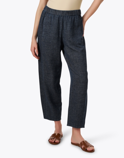 Front image - Eileen Fisher - Denim Lantern Ankle Pant 