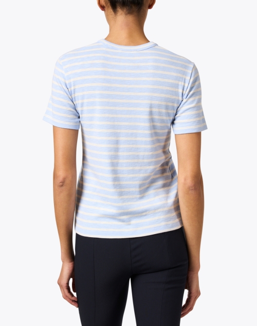 Back image - Vince - Light Blue Striped T-Shirt