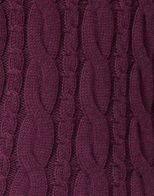 Blue - Bordeaux Cotton Cable Sweater