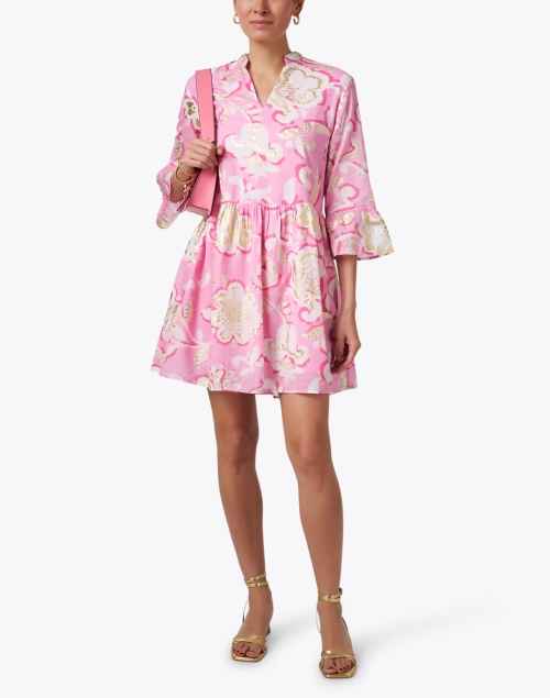 Faith Pink Print Cotton Dress