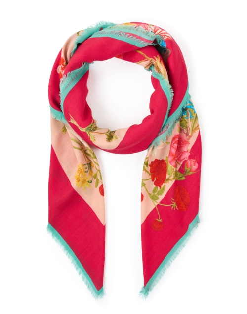 Product image - St. Piece - Ruby Pink Floral Print Wool Scarf