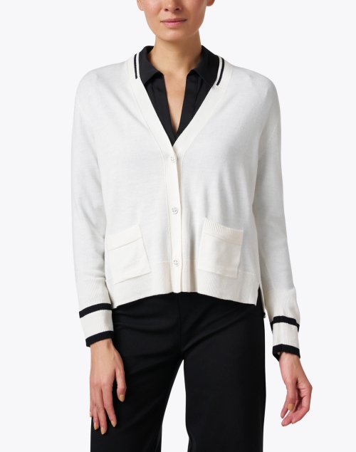 Front image - Marc Cain Sports - White Cardigan