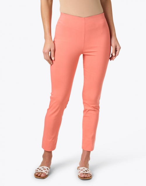 Front image - Equestrian - Milo Apricot Stretch Pull On Pant