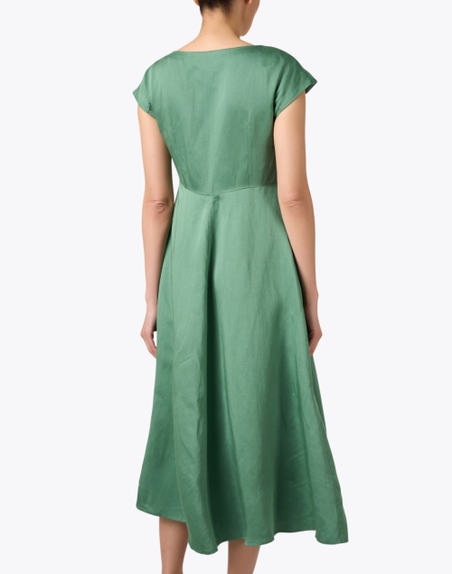 Back image - Weekend Max Mara - Ghiglia Green Fit and Flare Dress