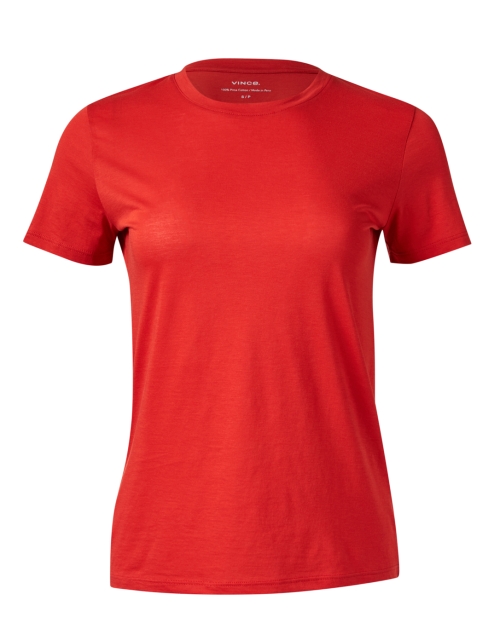 Product image - Vince - Vermillion Red Cotton T-Shirt