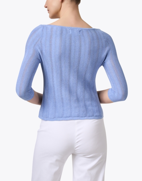 Back image - Burgess - Jackie Blue Pointelle Sweater