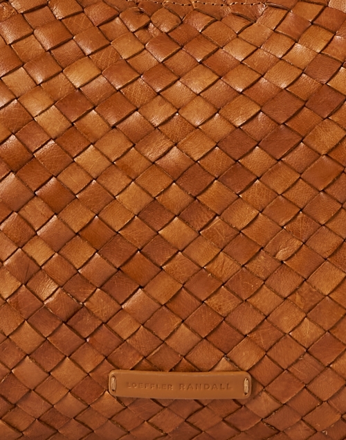 Fabric image - Loeffler Randall - Etta Brown Woven Leather Shoulder Bag