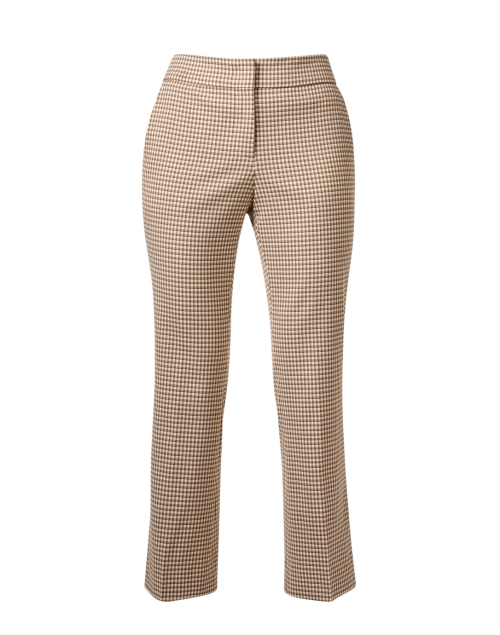 Product image - Piazza Sempione - Carla Brown Check Flare Ankle Pant