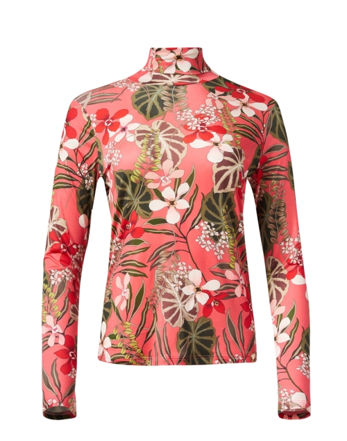 Product image - Marc Cain - Coral Floral Mock Neck Top