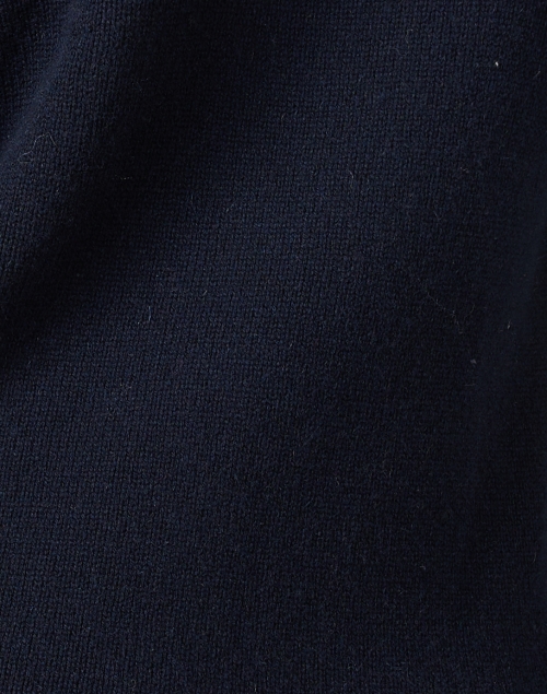 Fabric image - Amina Rubinacci - Regina Navy Wool Cardigan