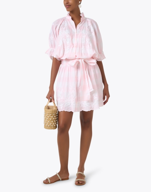 Blouson Pink Print Dress