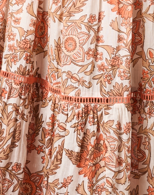 Fabric image - Ro's Garden - Peggy Orange Print Cotton Dress