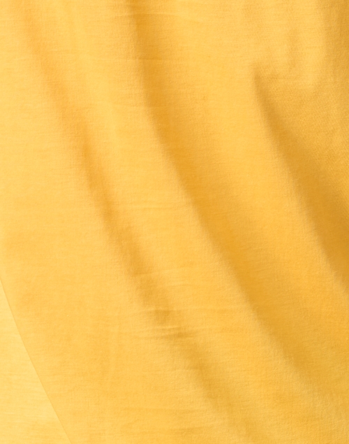 Fabric image - Lafayette 148 New York - Modern Yellow Cotton Tee