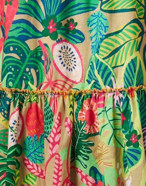 Fabric image - Vilagallo - Isa Tropical Multi Print Cotton Dress