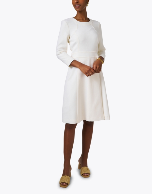Look image - Jane - Suki White Wool Crepe Dress
