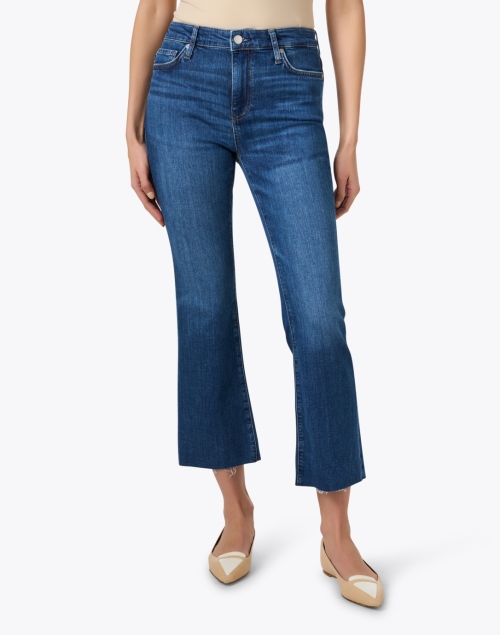 Front image - AG Jeans - Farrah Blue Cropped Bootcut Jean