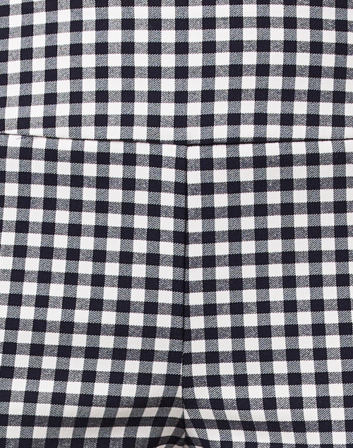 Fabric image - Elliott Lauren - Navy and White Gingham Pull On Pant
