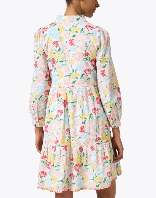Ro's Garden - Romy White and Multi Floral Cotton Dress