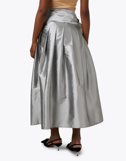 Back image - Connie Roberson - Silver Taffeta Wrap Skirt