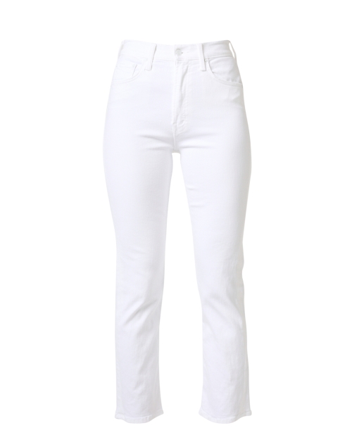 Product image - Mother - The Rider White High-Waisted Ankle Jean