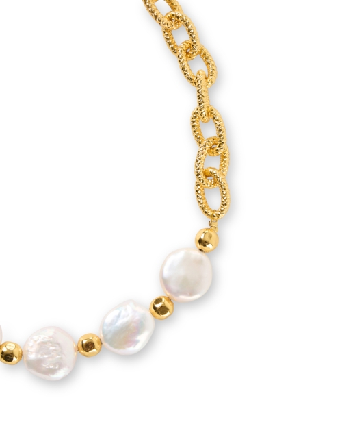 Front image - Sylvia Toledano - Pearl and Gold Chain Necklace