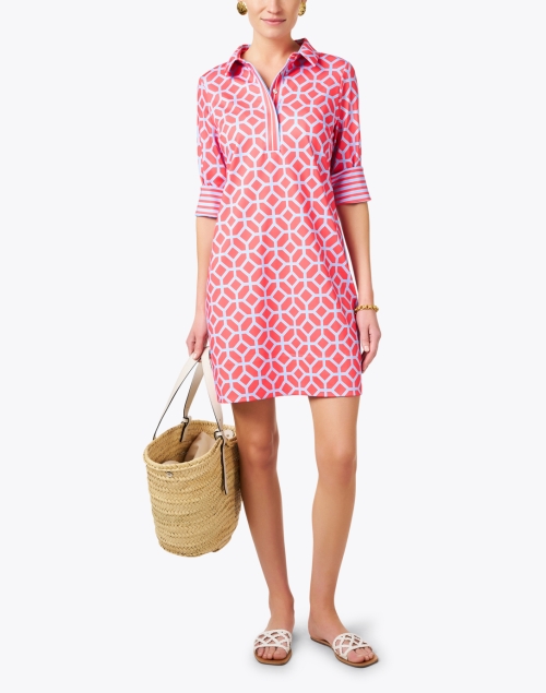 Look image - Gretchen Scott - Everywhere Coral Print Jersey Dress