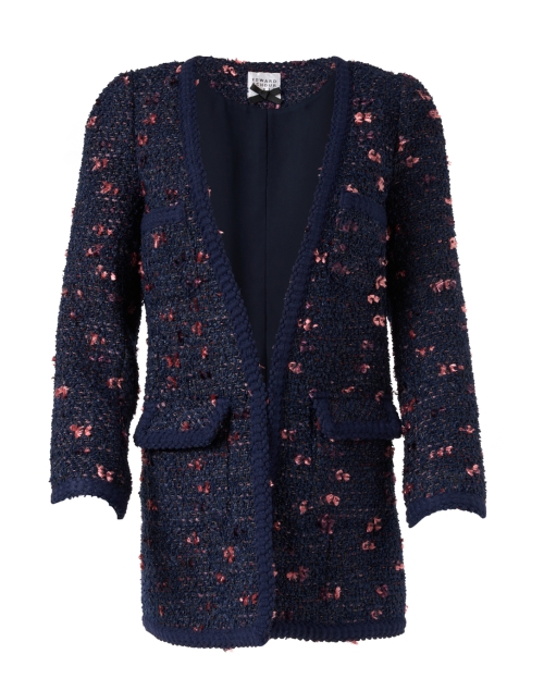 Product image - Edward Achour - Navy and Pink Textured Jacket