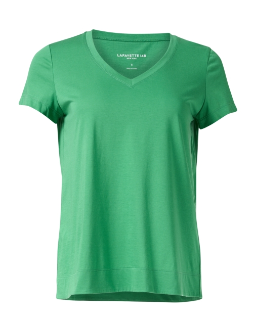 Product image - Lafayette 148 New York - Modern Green Cotton Tee