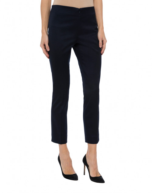 Peace of Cloth - Jerry Navy Stretch Sateen Pant 