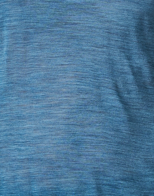 Fabric image - WHY CI - Blue Wool Blend Turtleneck Top