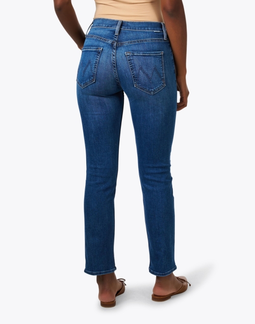 Back image - Mother - The Rider Blue Ankle Jean
