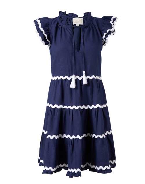 Product image - Sail to Sable - Navy Ric Rac Cotton Dress