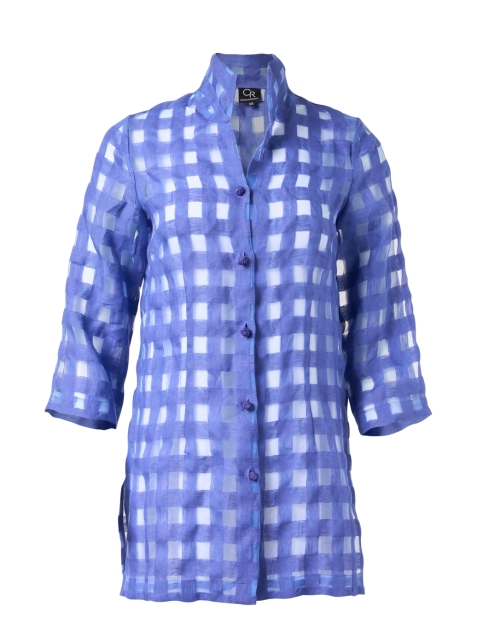 Product image - Connie Roberson - Rita Blue Sheer Plaid Jacket