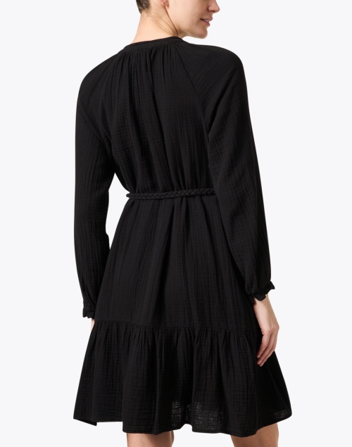 Back image - Xirena - Rainey Black Cotton Gauze Dress