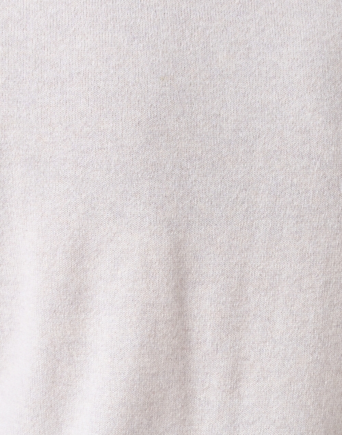 Fabric image - Kinross - Light Grey Cashmere Polo Sweater