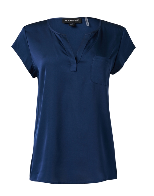 Product image - Repeat Cashmere - Navy Silk Blend Blouse