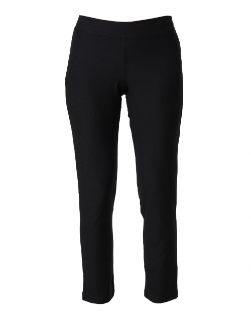 Product image - Eileen Fisher - Black Stretch Crepe Slim Ankle Pant