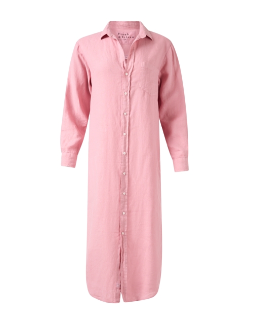 Rory Pink Linen Shirt Dress