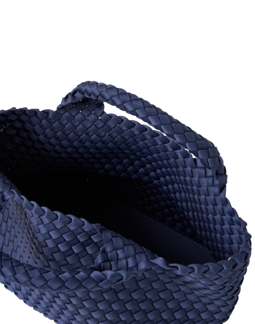 Back image - Naghedi - St. Barths Mini Solid Slate Blue Woven Handbag
