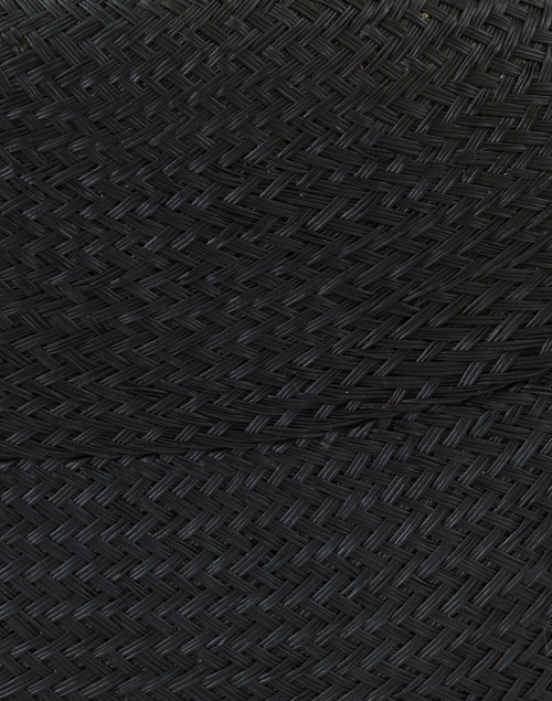 Fabric image - SERPUI - Olive Black Buntal Minaudiere with Sand Camelia