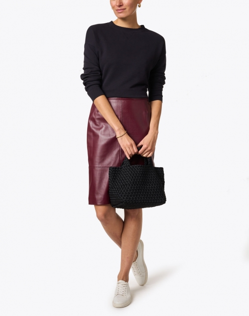 Extra_2 image - Naghedi - St. Barths Mini Solid Black Woven Handbag